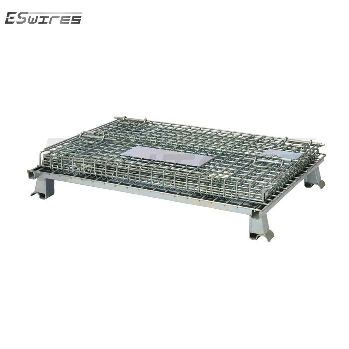 wire mesh container with lid  fold